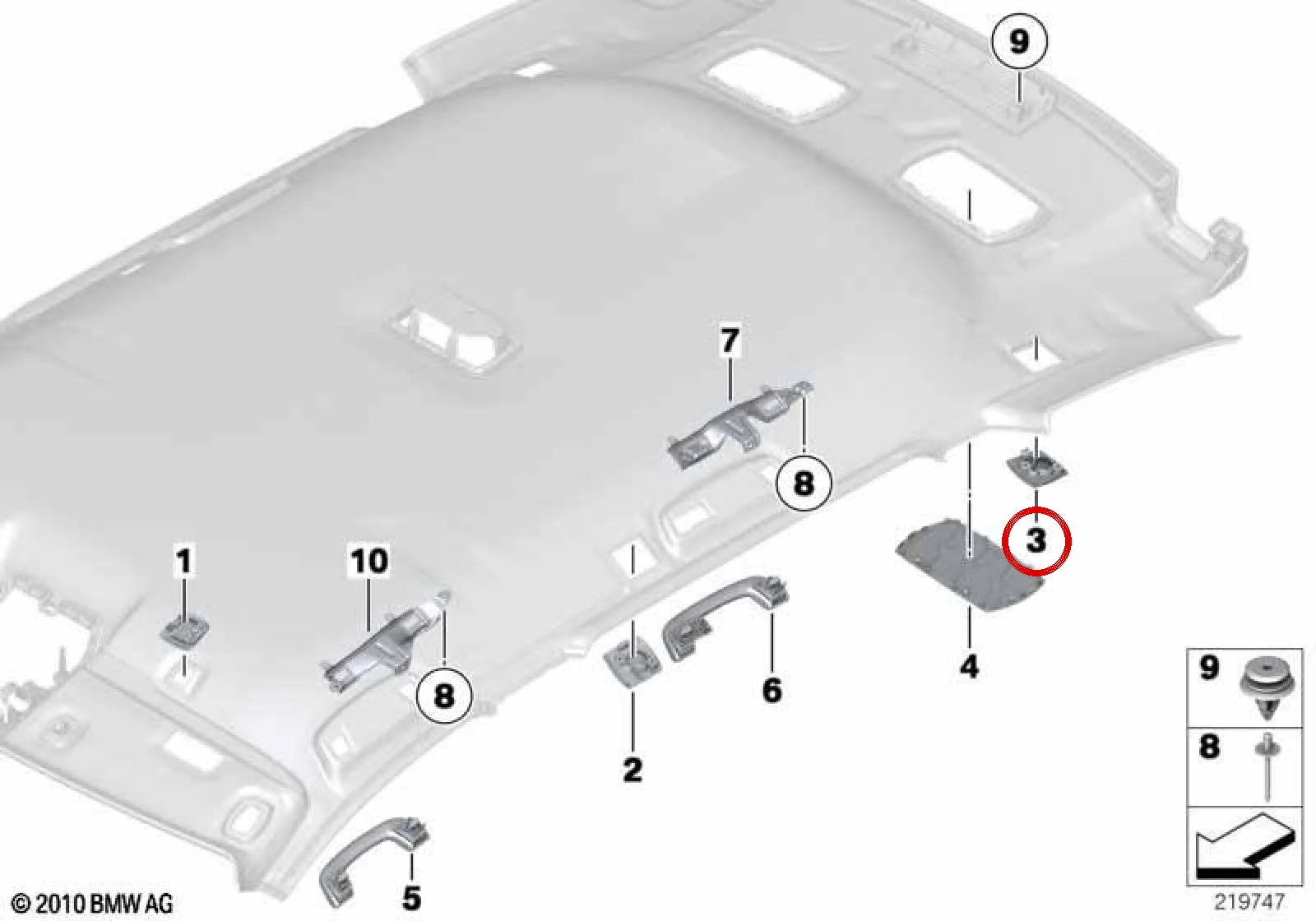 BMW 5 Serisi F11 Arka Sağ Kaplama Kapağı Oyster 51449202506