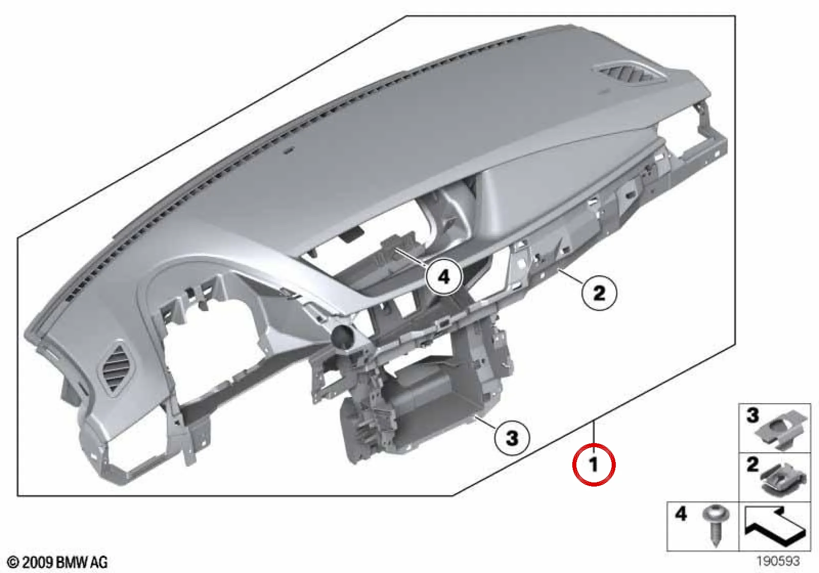 BMW X1 E84 Sol Direksiyon Torpido Gövde Kaplaması 51452991241