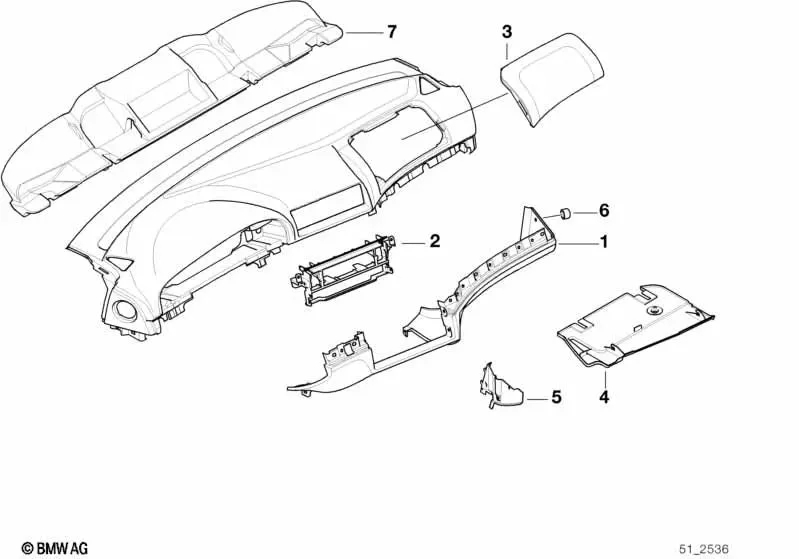 BMW 5 Serisi E39 Monitör Taşıyıcı Braketi 51458159977