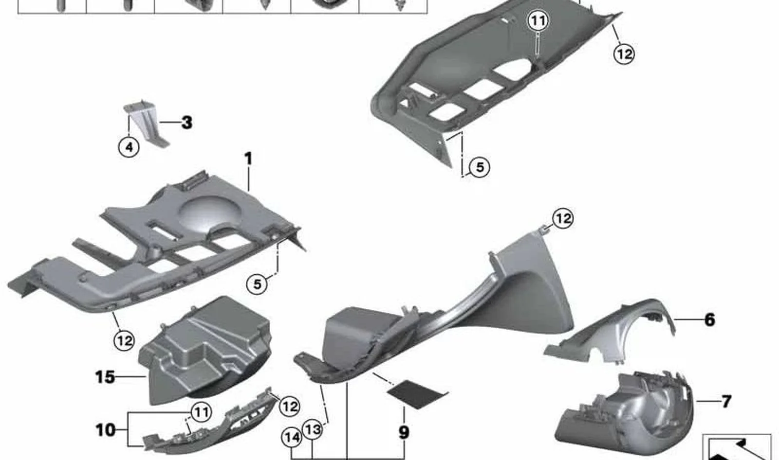 BMW 1 Serisi E81 E82 E87 E88 Pedal Mekanizması Kaplaması 51459124971
