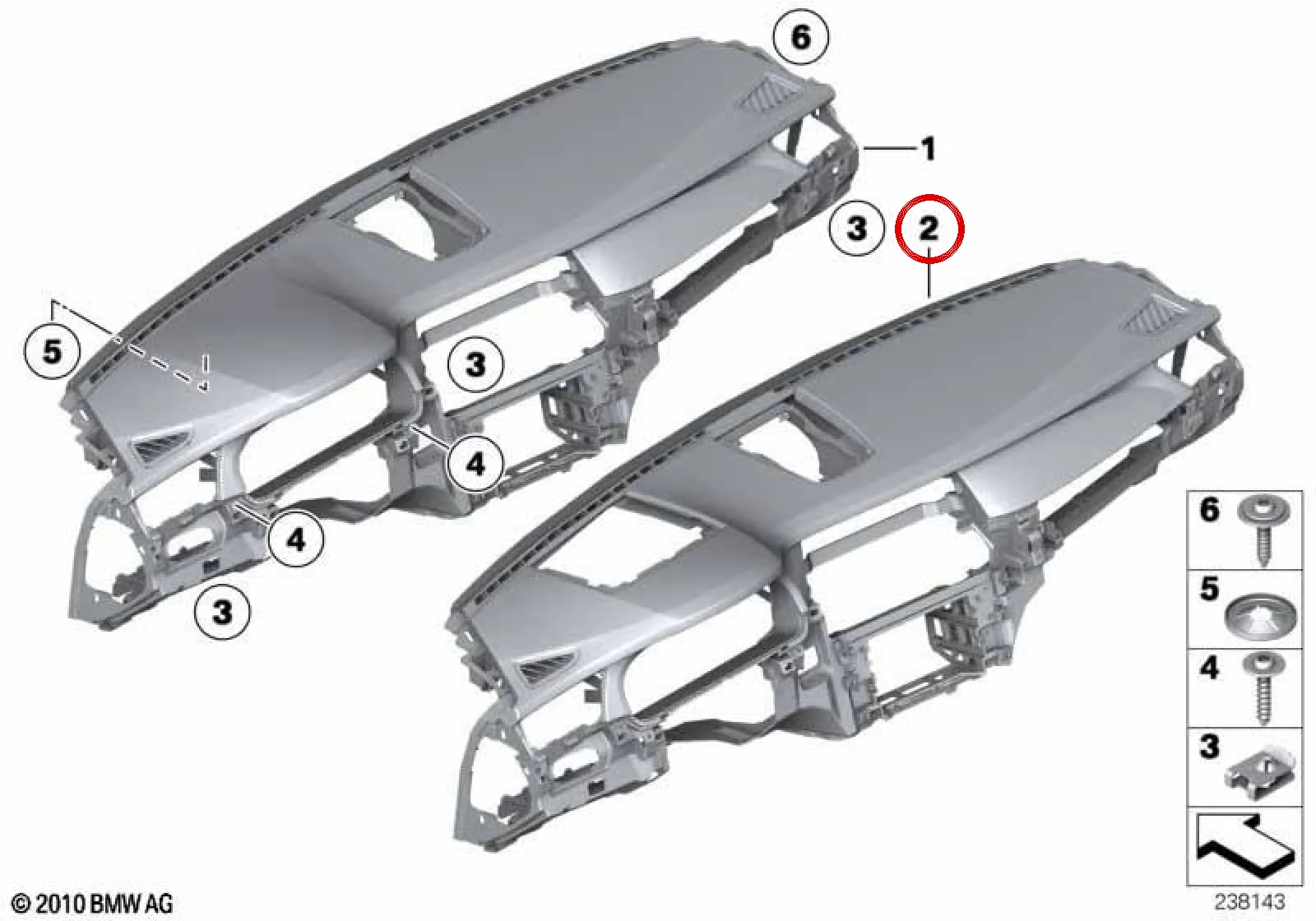 BMW 7 Serisi F01 F02 Siyah Torpido Kaplaması 51459160070