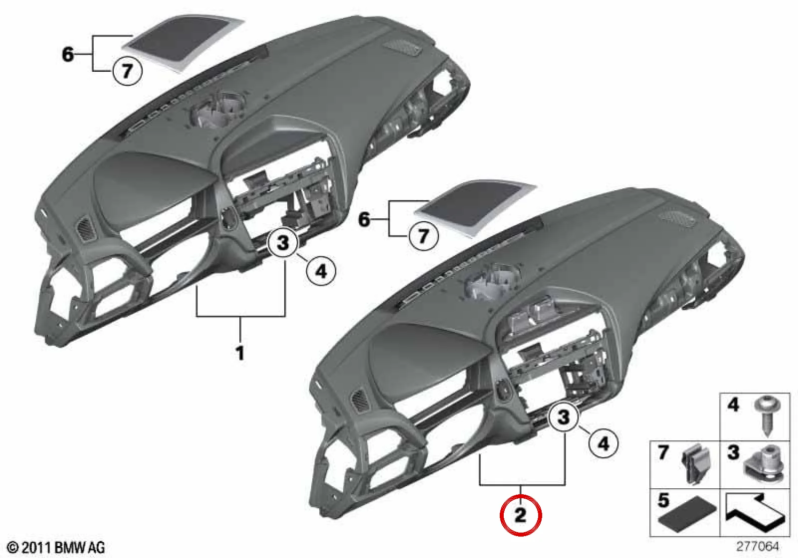 BMW F20 F21 F22 F23 Komple Torpido Gövdesi Siyah 51459270595