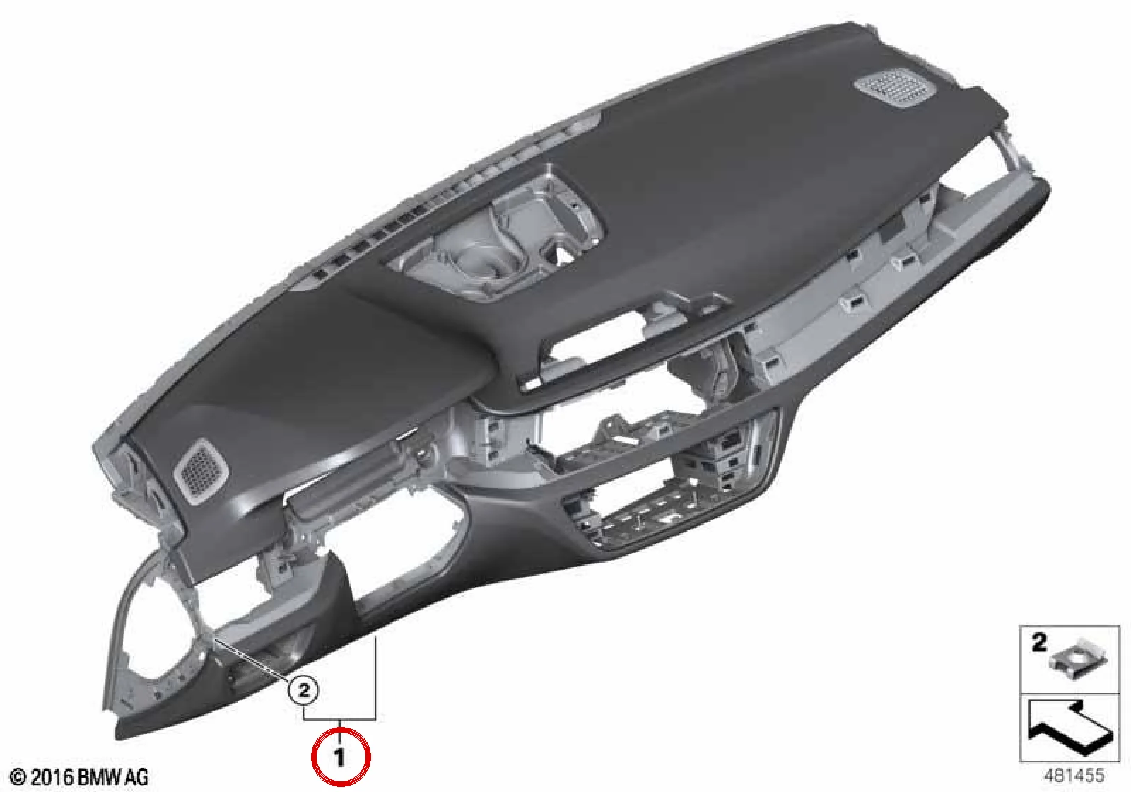 BMW 7 Serisi G11 G12 Head-Up Ekranlı Deri Torpido Siyah Konyak 51459388896