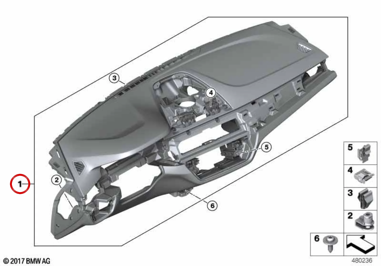 BMW 5 Serisi G30 G31 Sol Direksiyon Siyah Mokka HUD Torpido 51459868772