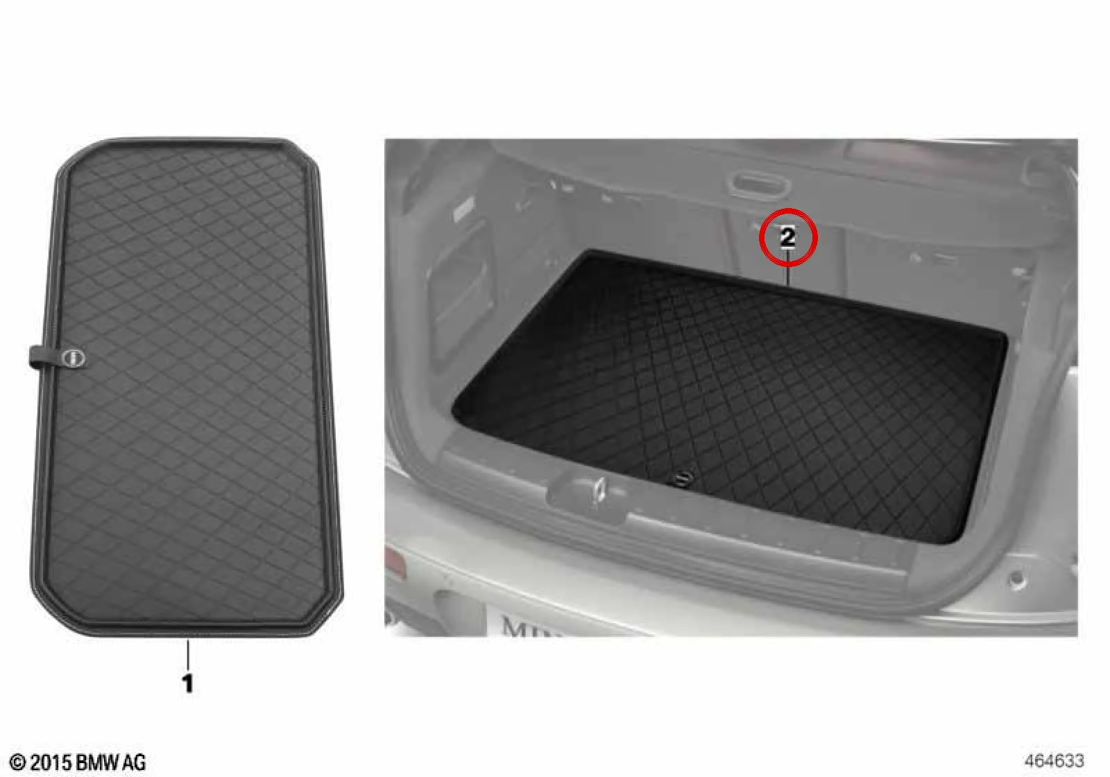 BMW MINI F60 Bagaj Paspası Logolu Siyah 51472447613