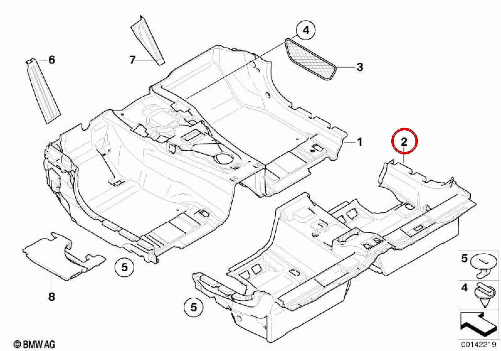 BMW 6 Serisi E63 E64 Arka Alt Taban Kaplaması 51477073767
