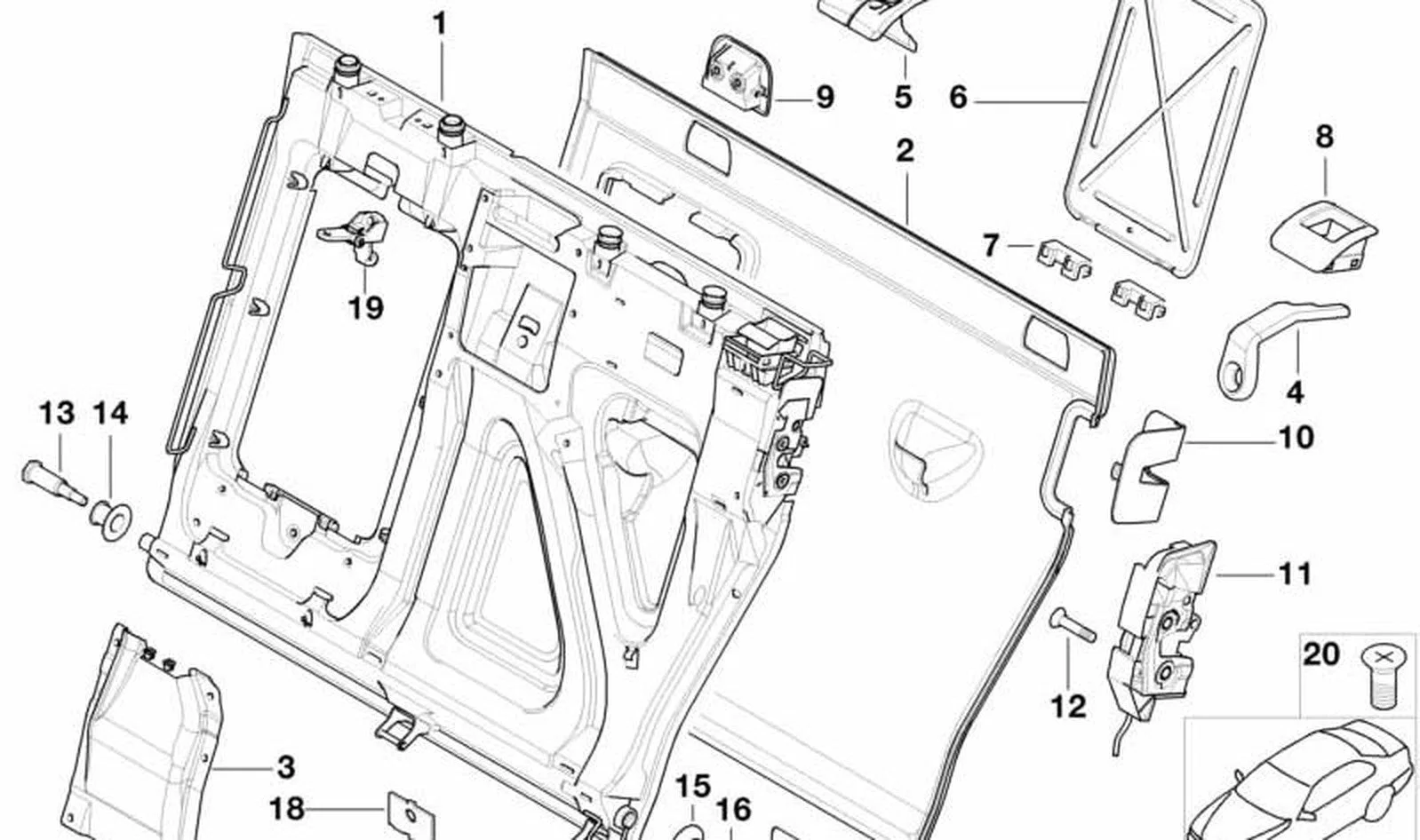 BMW E36 E39 E46 E53… Krom Yük Bağlama Halkası 51477193695