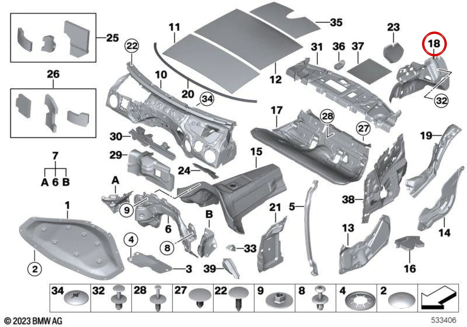 BMW 1 Serisi F20 F21 Bagaj Sol Ses Yalıtımı 51477221877