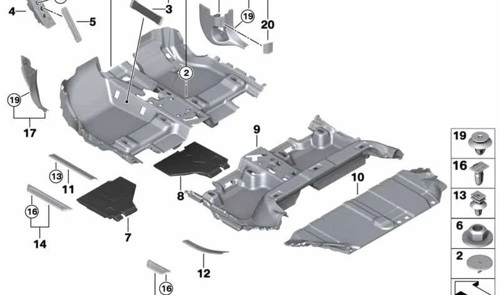 BMW 2 Serisi F45 Arka Sağ Kapı Eşik Trimi 51477298910