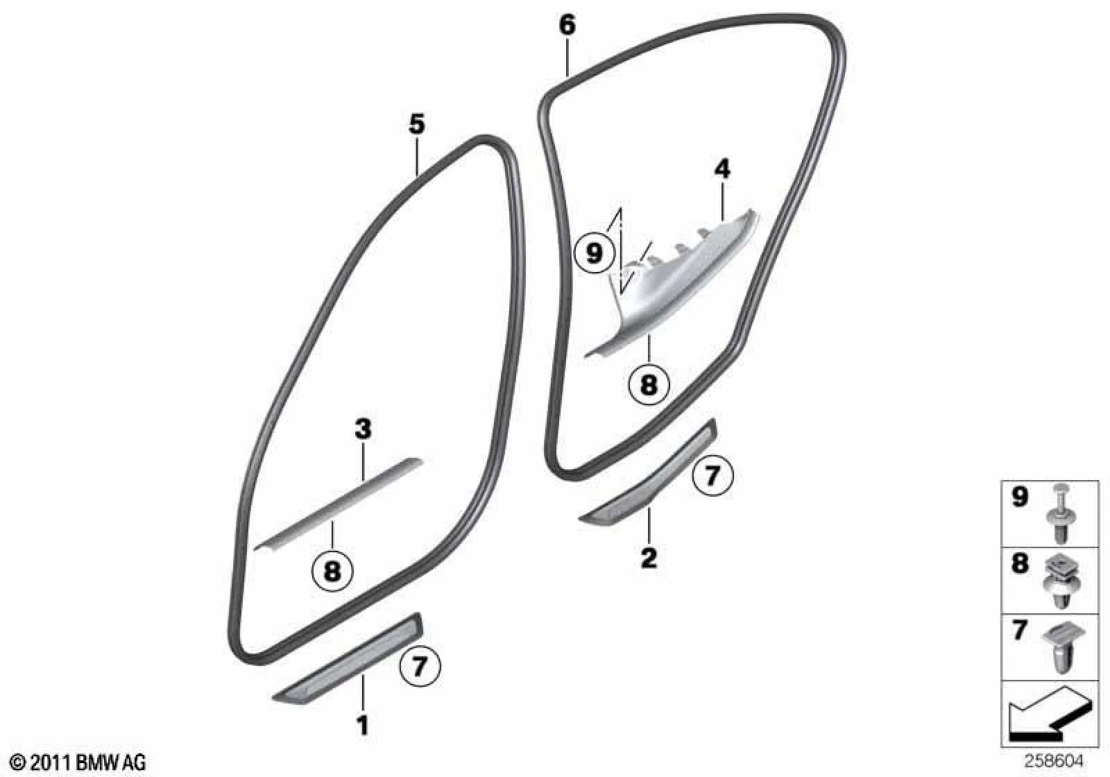 BMW F34 F36 Arka Kapı Alüminyum Eşik Çıtası 51477324631