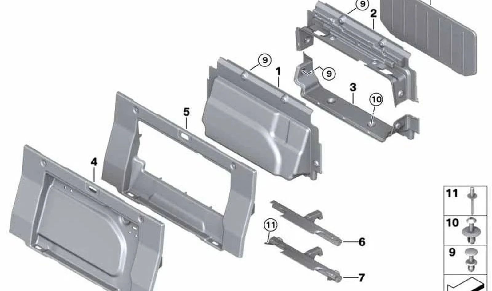 BMW 4 Serisi F33 F83 Bagaj Duvarı Orta Kaplama Parçası 51477363430
