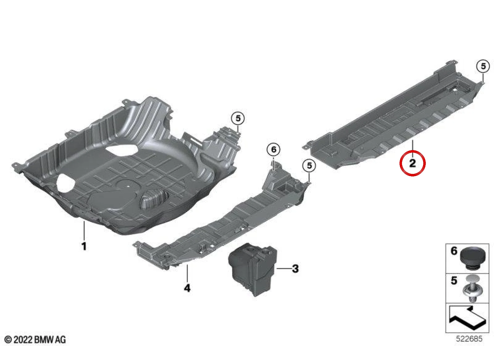 BMW X5 G05 Bagaj Saklama Tablası 51477438262