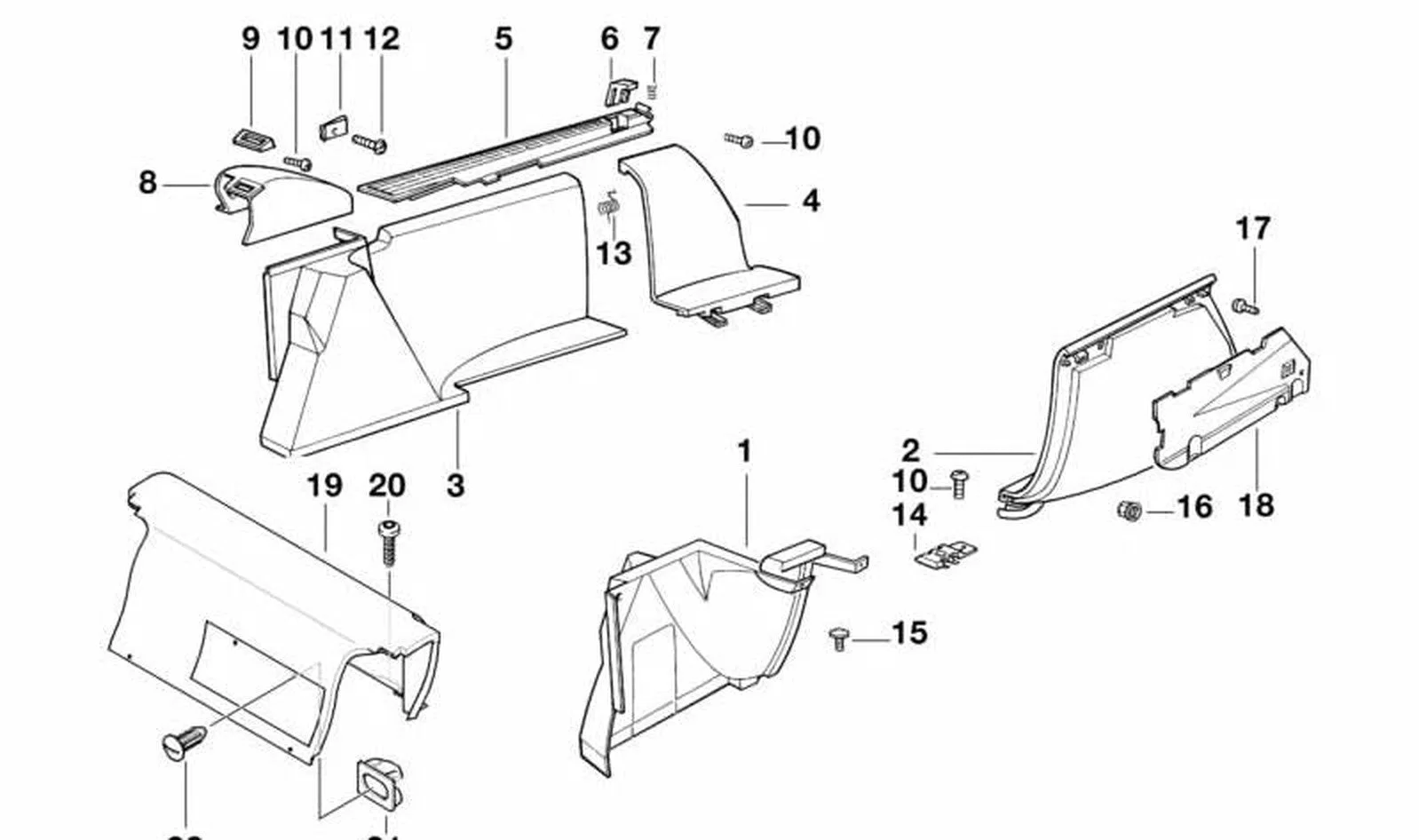BMW 5 Serisi E34 Bagaj Döşemesi Lastik Takozu 51478120655