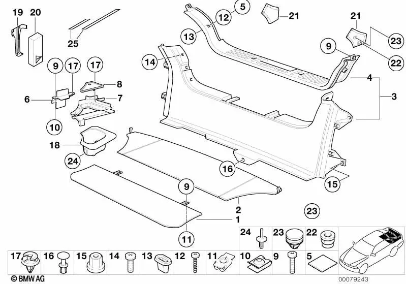 BMW 3 Serisi E36 M Mobility Seti Tutucusu 51478411134