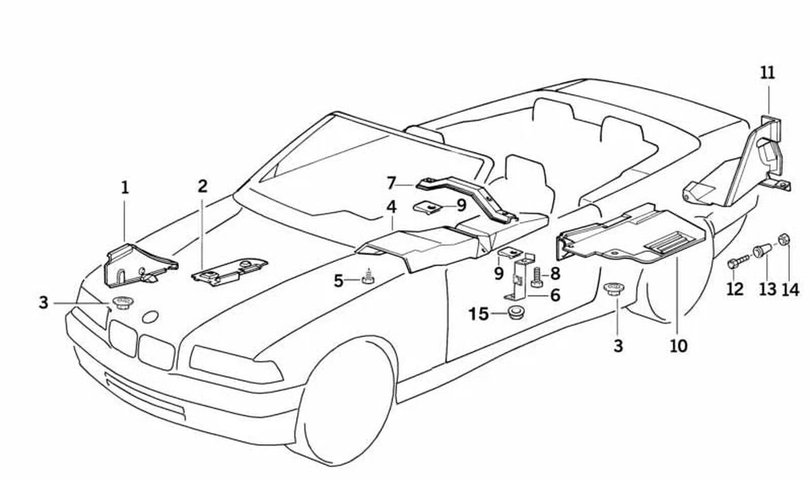 BMW 3 Serisi E36 Arka Susturucu Isı Yalıtımı 51481977265