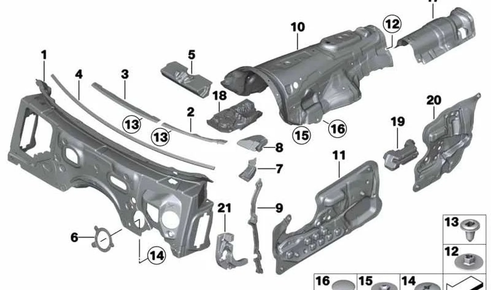 BMW F01 F02 F06 F07… Şanzıman Tüneli Ses Yalıtımı 51486989305