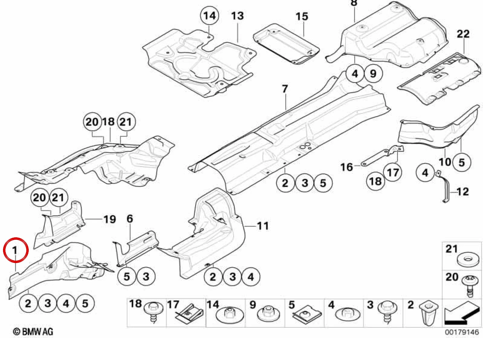 BMW E60 E61 E63 E64 Sağ Motor Takozu Isı Yalıtımı 51487033720