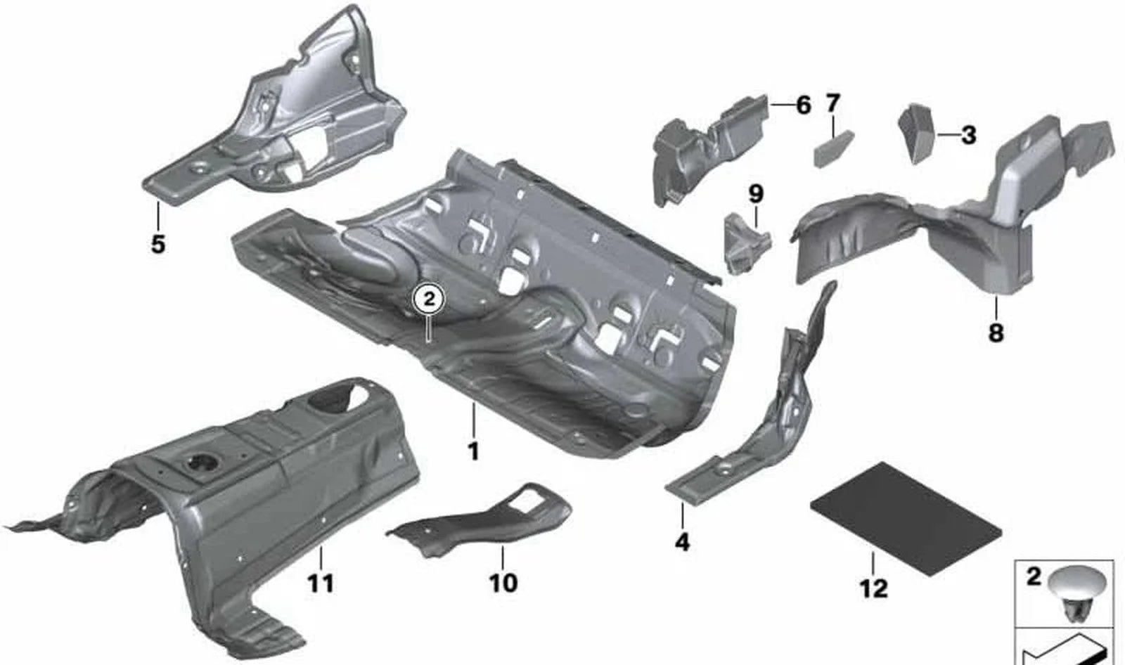 BMW 4 Serisi F33 F83 Sağ Yan Ses Yalıtımı 51487293752