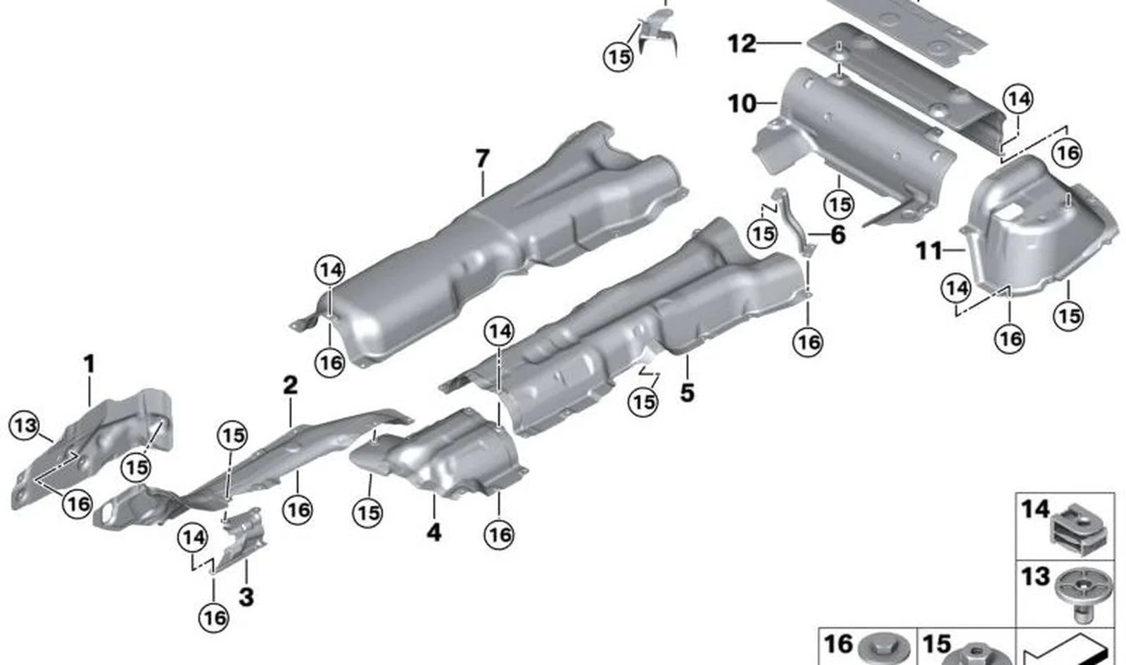 BMW G11 G12 G14 G15… Sağ Motor Takozu Isı Kalkanı 51487340210
