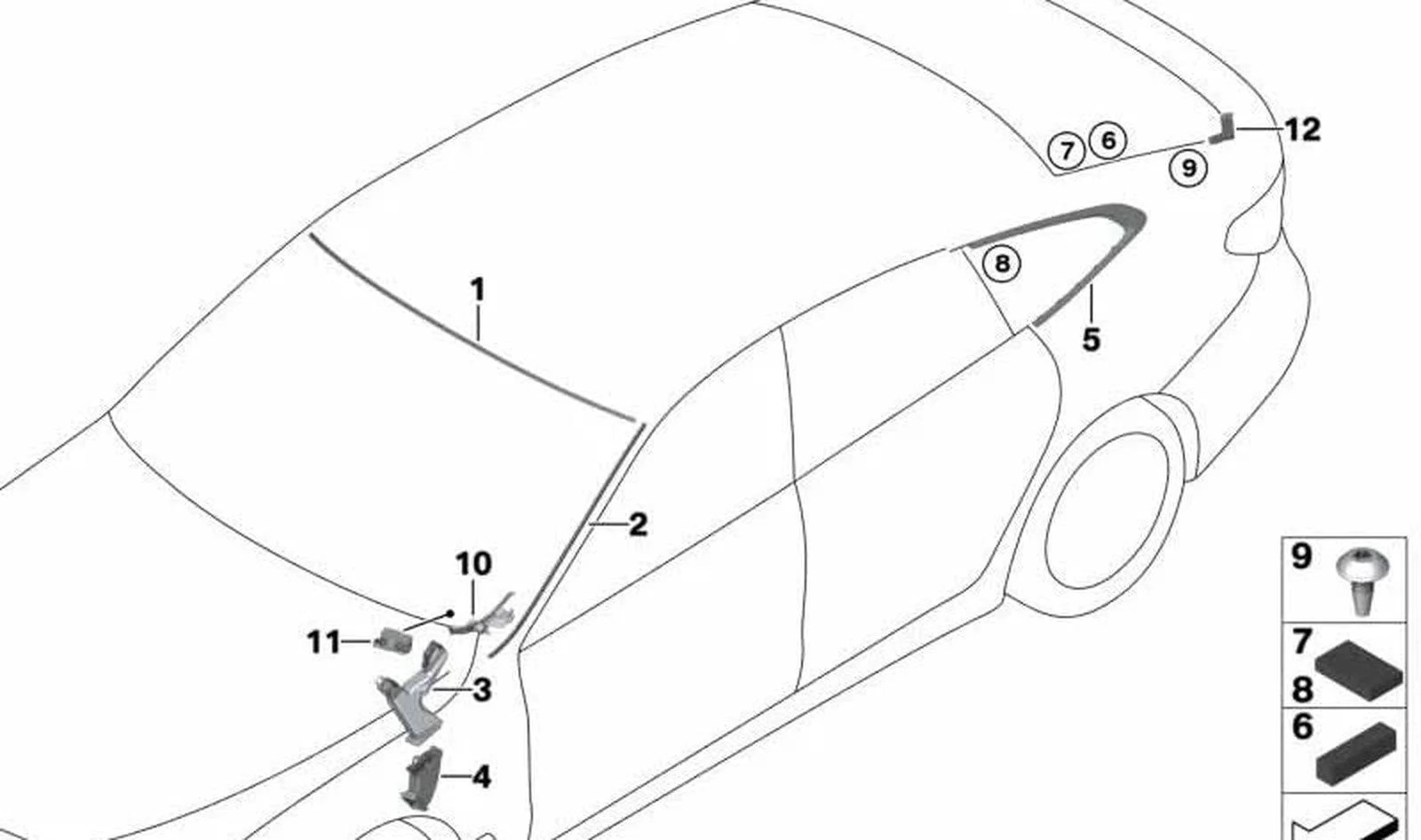 BMW F90 G30 G31 G32… Şasi Numarası Etiketi Tutucusu 51487437582