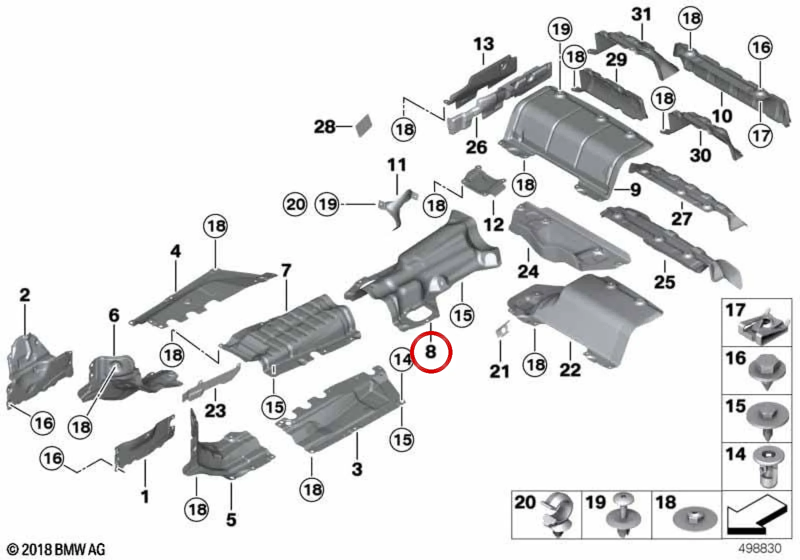 BMW 4 Serisi F83 Depo Isı Yalıtım Paneli 51488077408