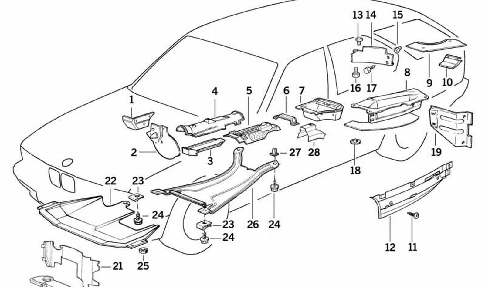 BMW E32 E34 Isı Koruma Kalkanı 51488181770