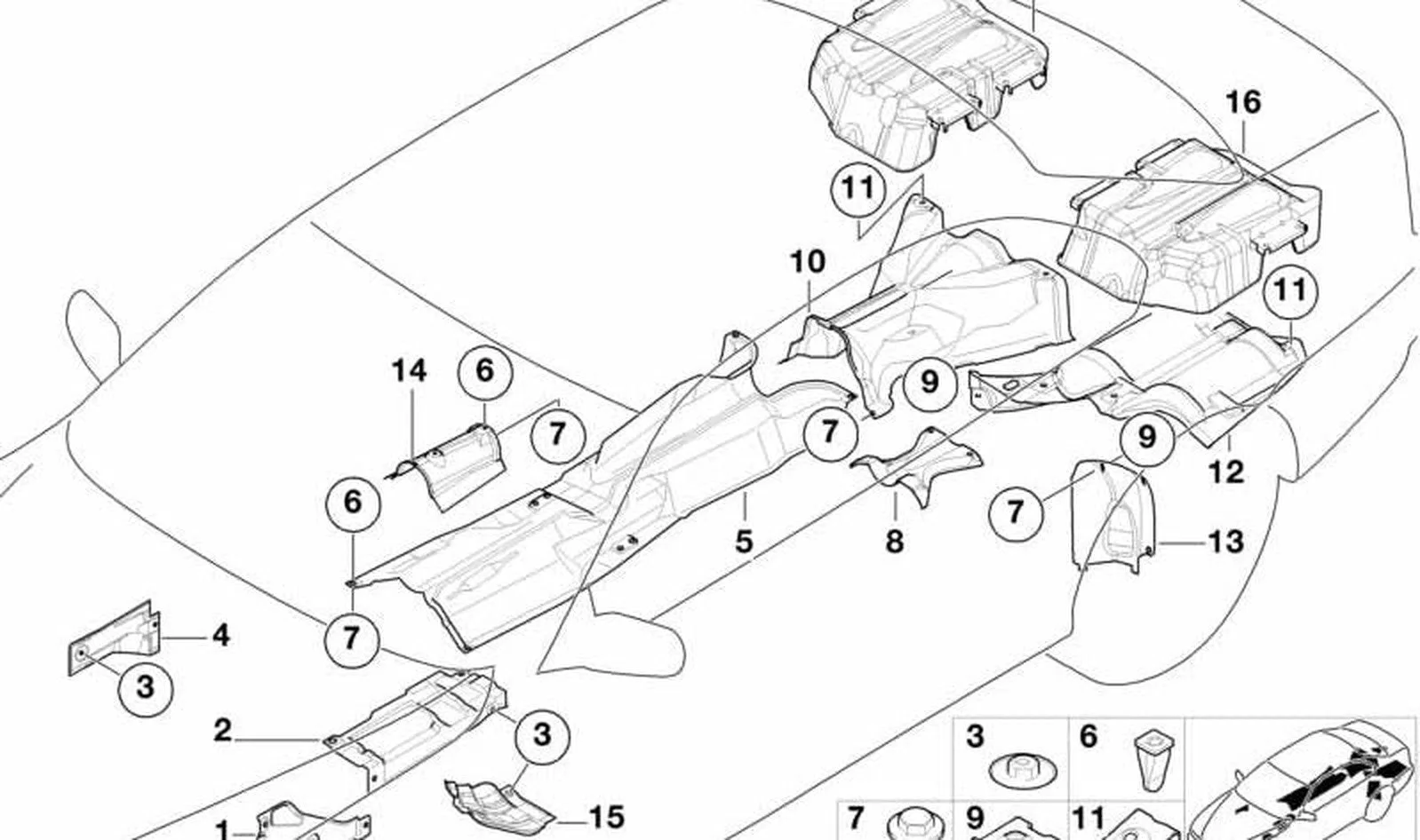 BMW 5 Serisi E39 Ön Panel Sağ Isı Kalkanı 51488240542