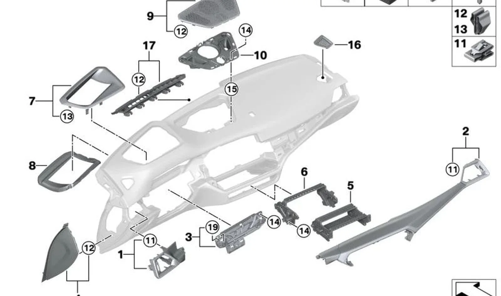 BMW G20 G21 G22 G23… Head-Up Ekran Ses Yalıtımı 51489621868
