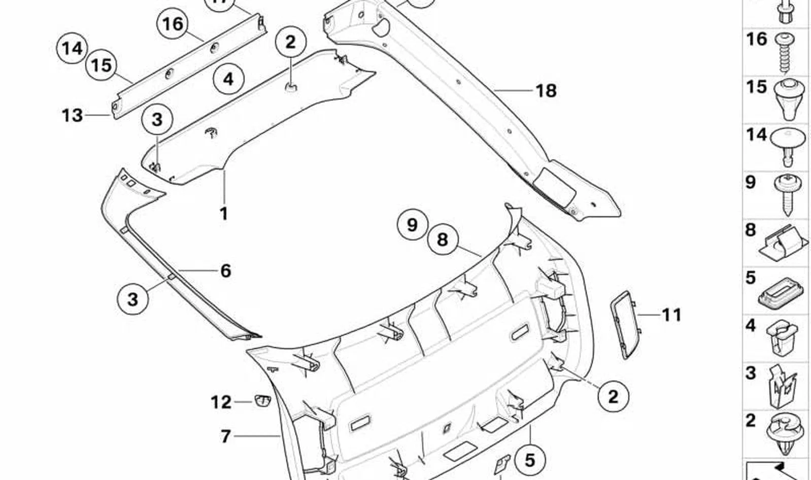 BMW X6 E71 E72 Arka Sol Su Kanalı Kaplaması 51497190775