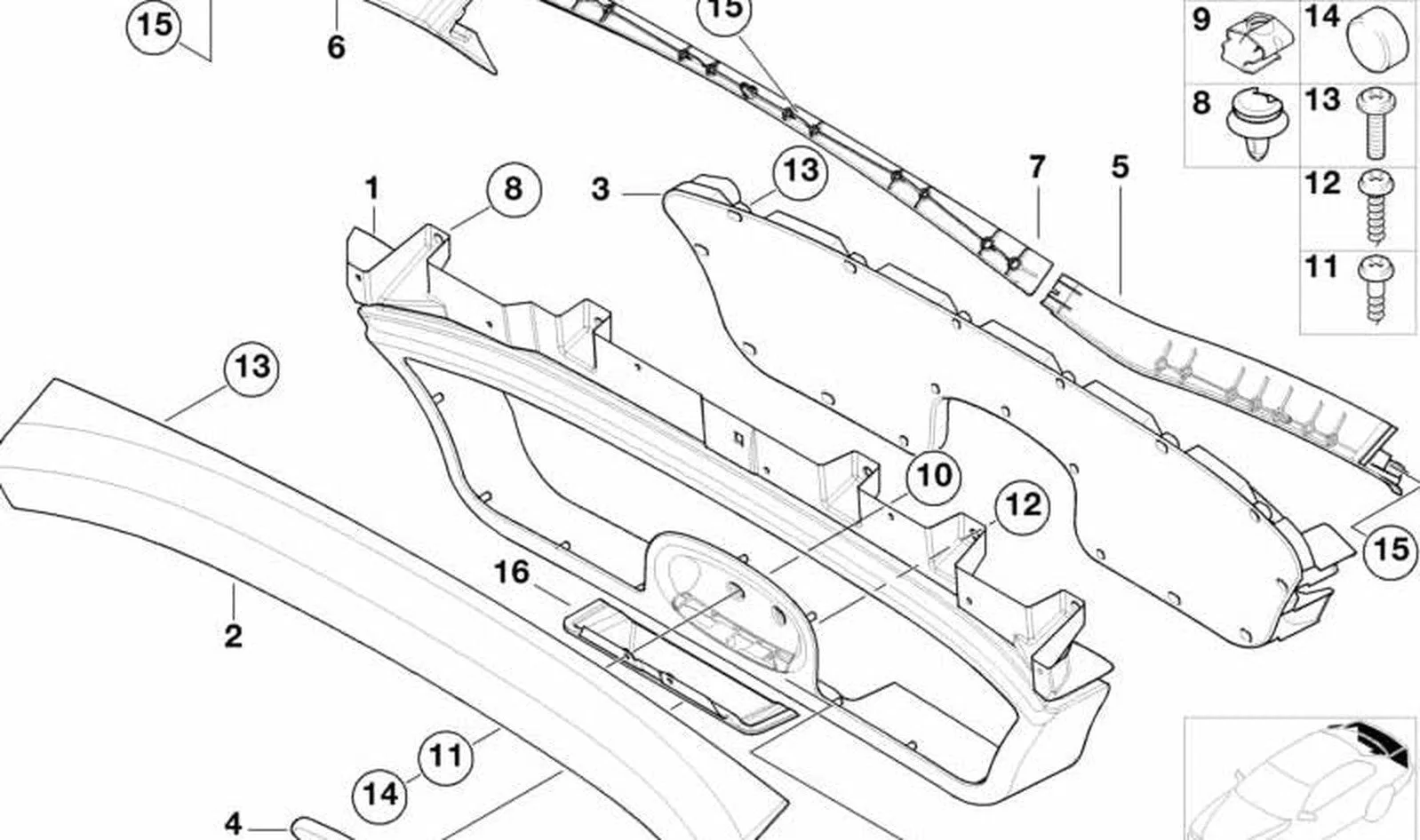 BMW 3 Serisi E36 Bej Bagaj Alt Döşemesi 51498407095
