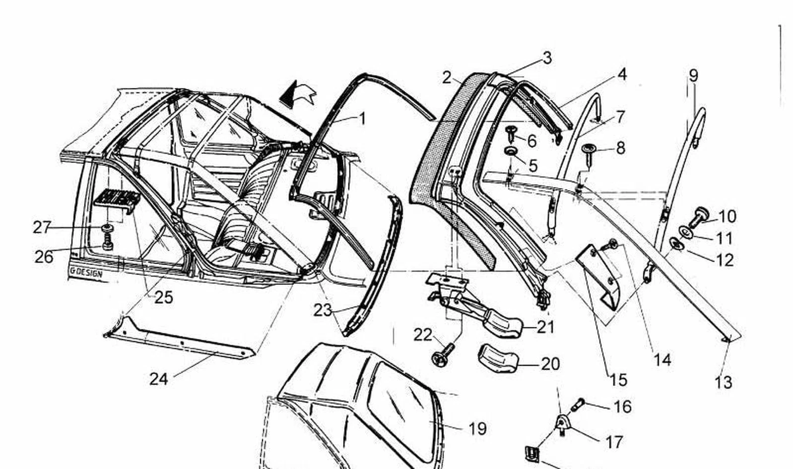 BMW 3 Serisi E30 Kaporta Kapatma Lastiği 51710006413