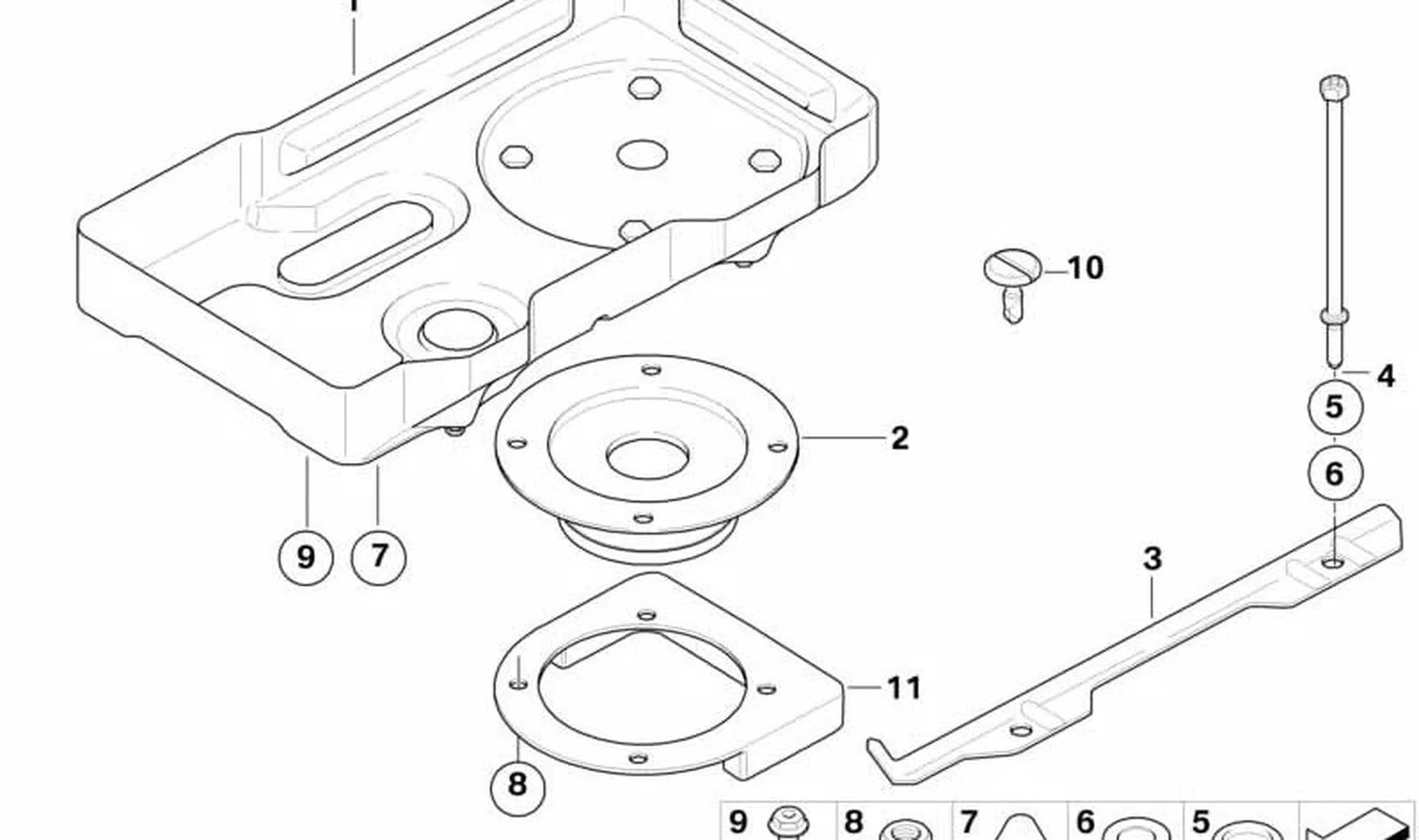 BMW E93 F33 Akü Tutucu Braketi 51717188481