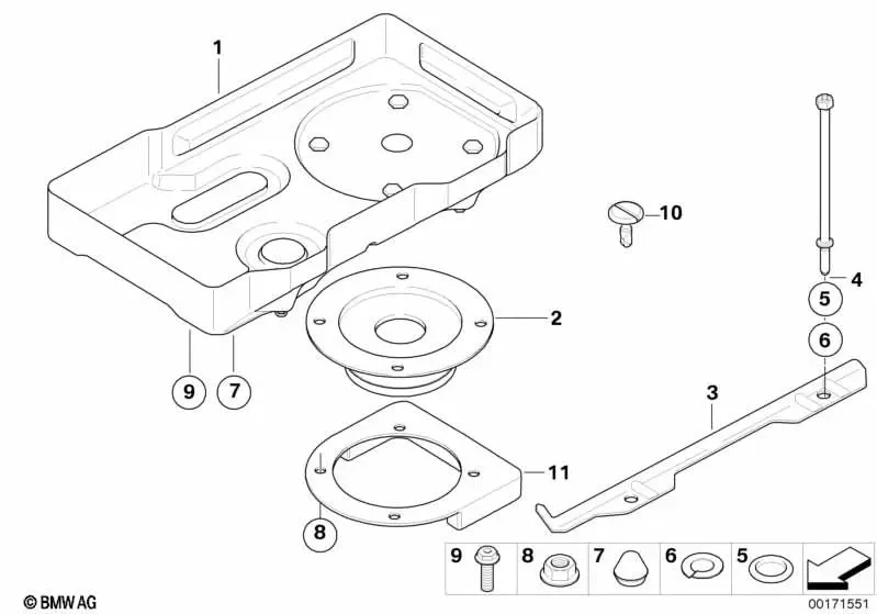 BMW E93 F33 F83 Akü Klemens Çıtası 51717188488