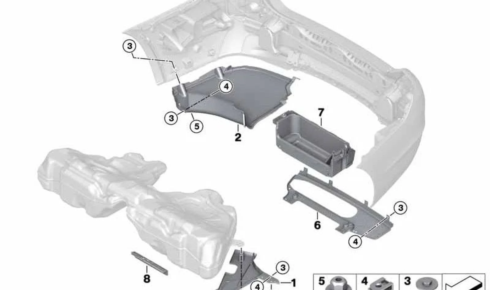 BMW 5 Serisi F07 Sol Hava Yönlendirme Deflektörü 51717232099