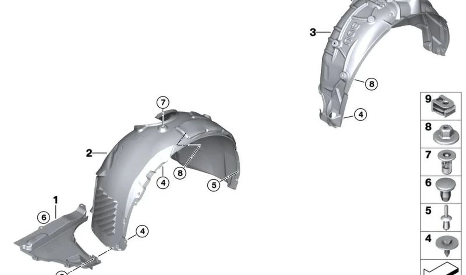 BMW F20 F21 F22 F23… Sağ Ön Davlumbaz 51719465700