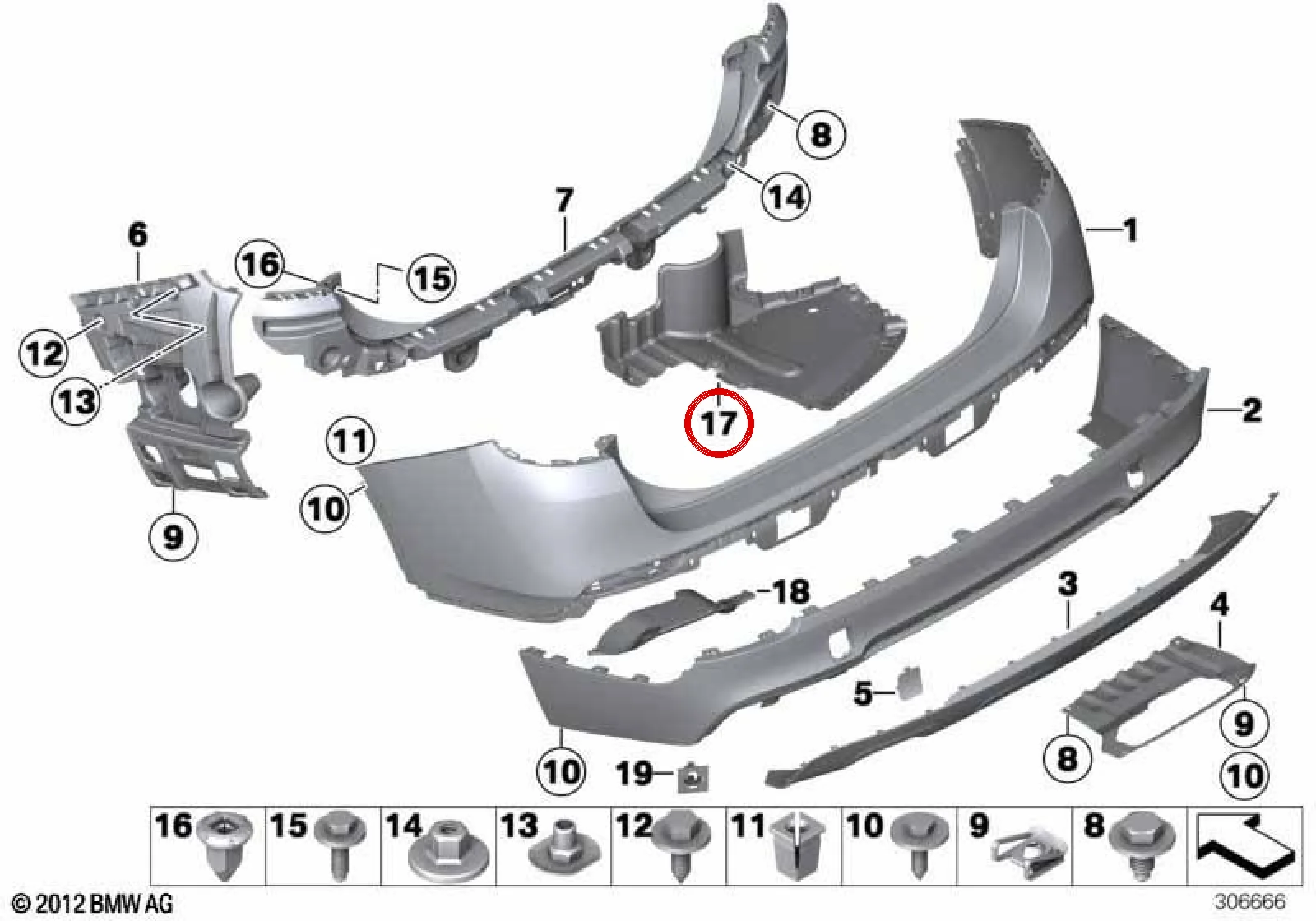 BMW X1 E84 Aktif Karbon Filtresi Alt Muhafazası 51758037814