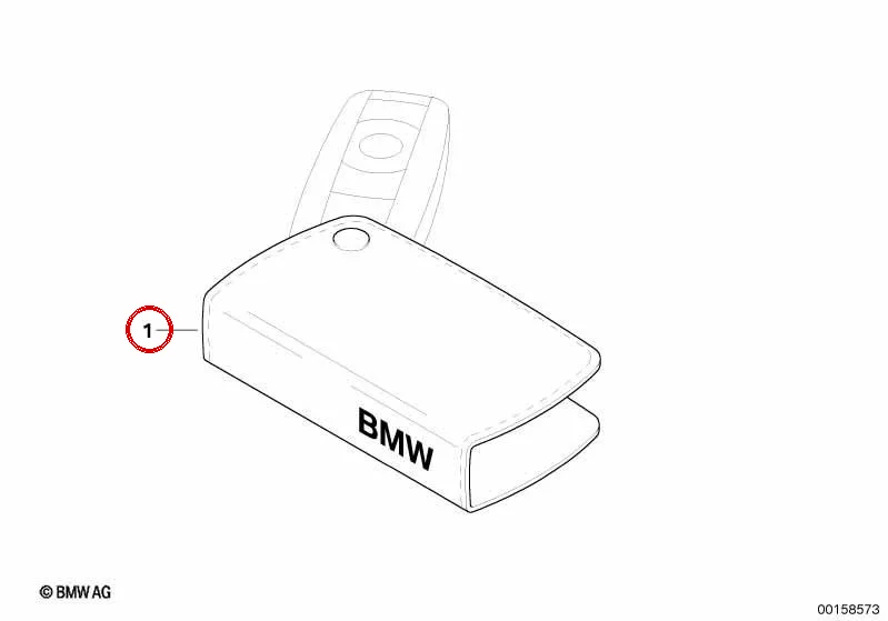 BMW E60 E70 E71 E81… Siyah Deri Anahtar Kılıfı 51962354726