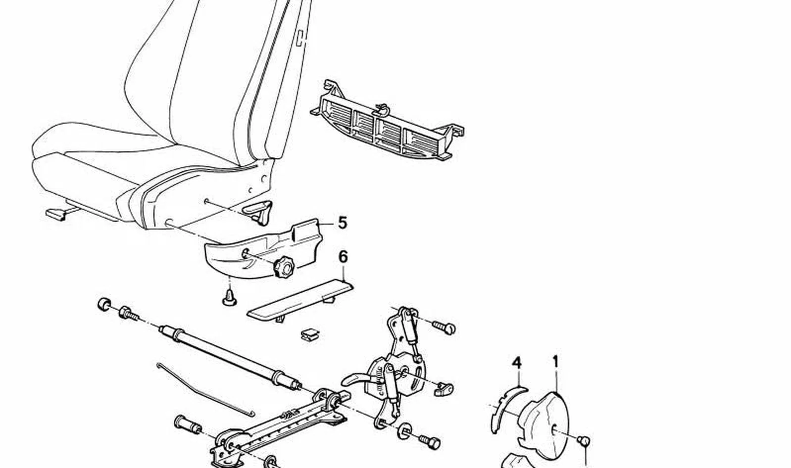 BMW E24 E28 E30 Sağ Koltuk Dış Yan Kaplaması 52101922142
