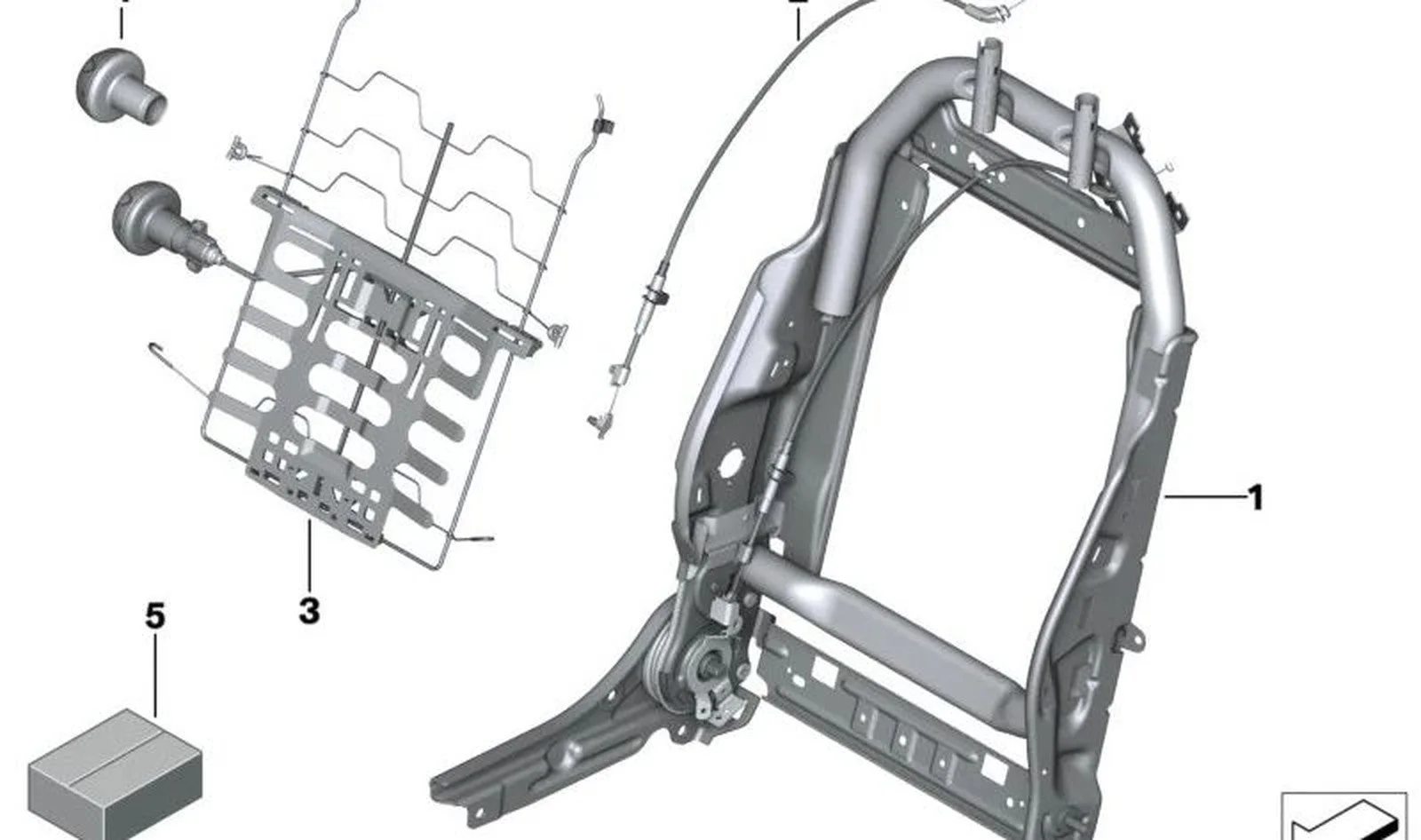 BMW R55 R56 R57 R58… Koltuk Bağlantı Parçaları Takımı 52102759561