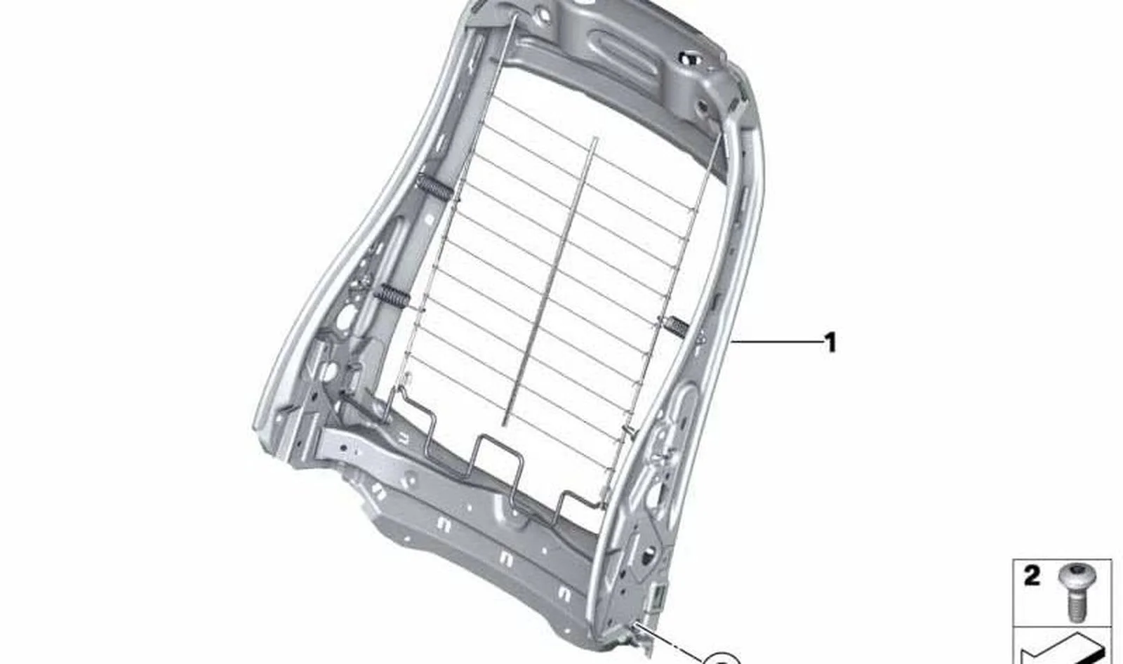 BMW F20 F21 F22 F23… Ön Koltuk Sırt İskeleti 52107243531