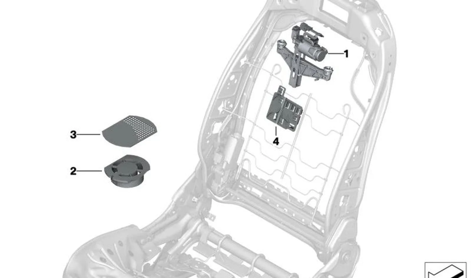 BMW F91 F92 F93 F97… Koltuk Başlığı Yükseklik Ayar Mekanizması 52107452225