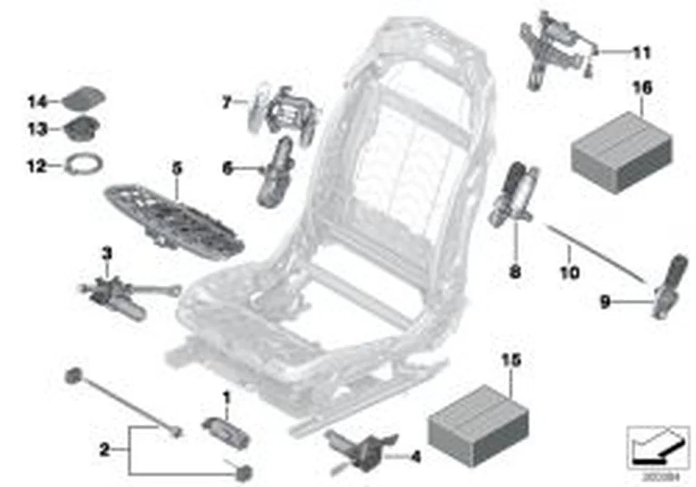 BMW F07 F10 F15 F16… Koltuk Ayar Esnek Mil Takımı 52107454056