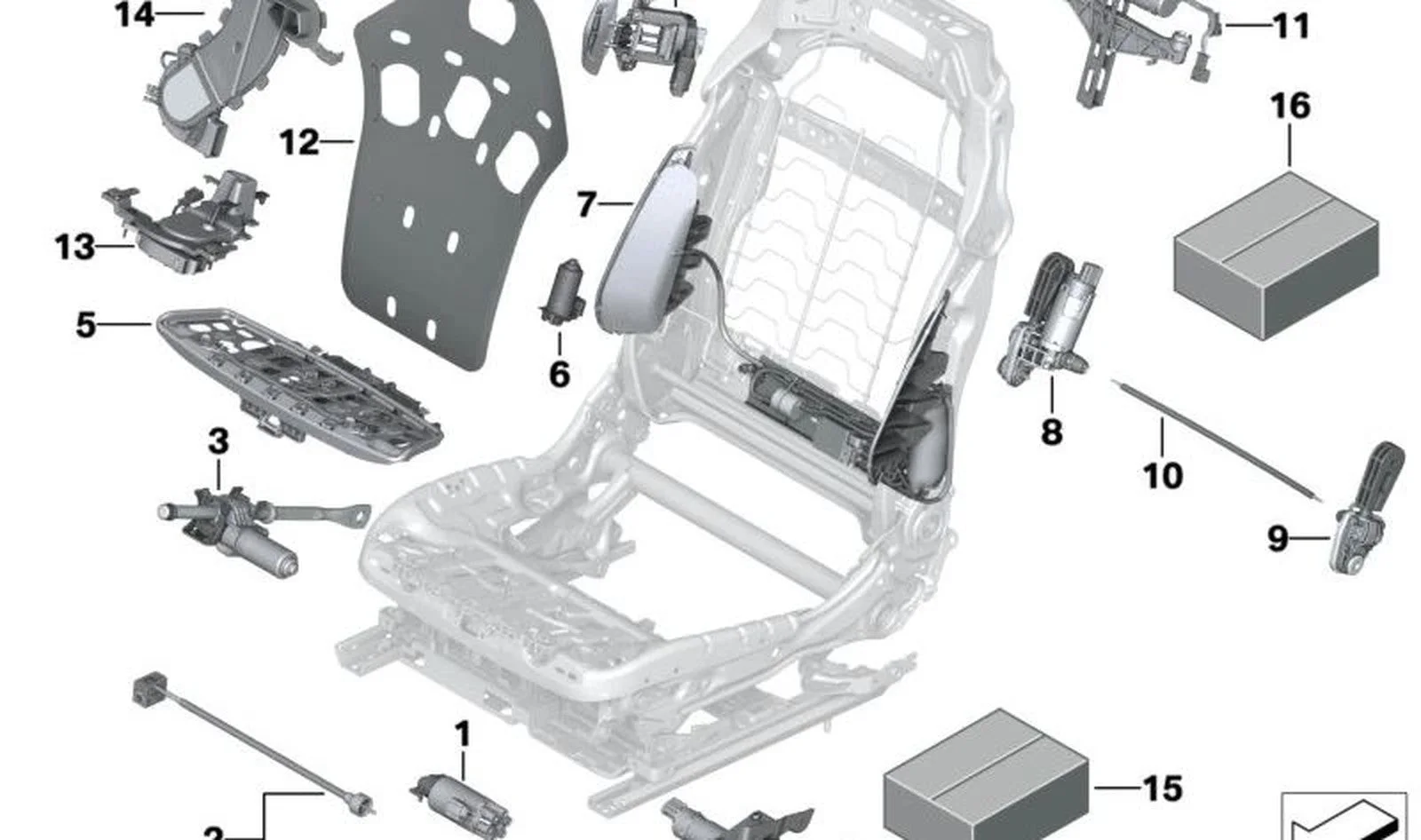 BMW F07 F10 F15 F16… Koltuk Ayar Esnek Mil Takımı 52107454056