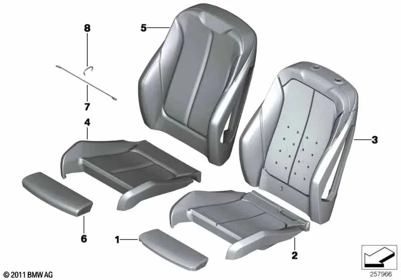 BMW F21 F22 F23 F32 Spor Koltuk Kumaş Kılıfı Antrasit Kırmızı 52107475395