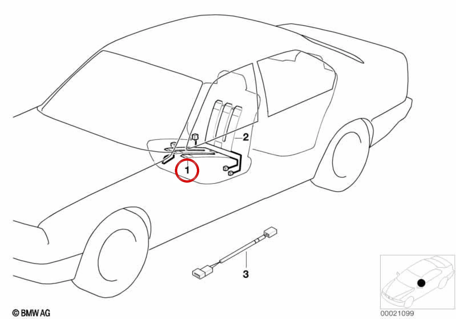 BMW 5 Serisi E39 Koltuk Isıtma Elemanı 52108203258