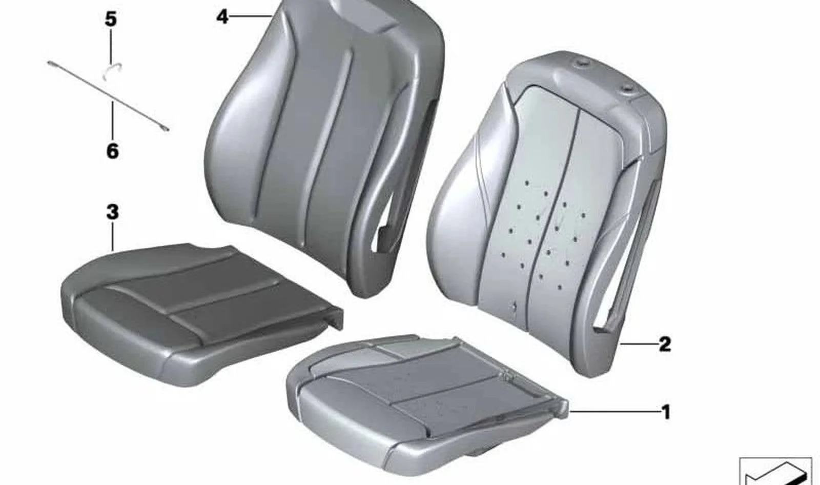 BMW F20 F21 F30 F31… İstiridye Rengi Temel Deri Koltuk Kılıfı 52108492143