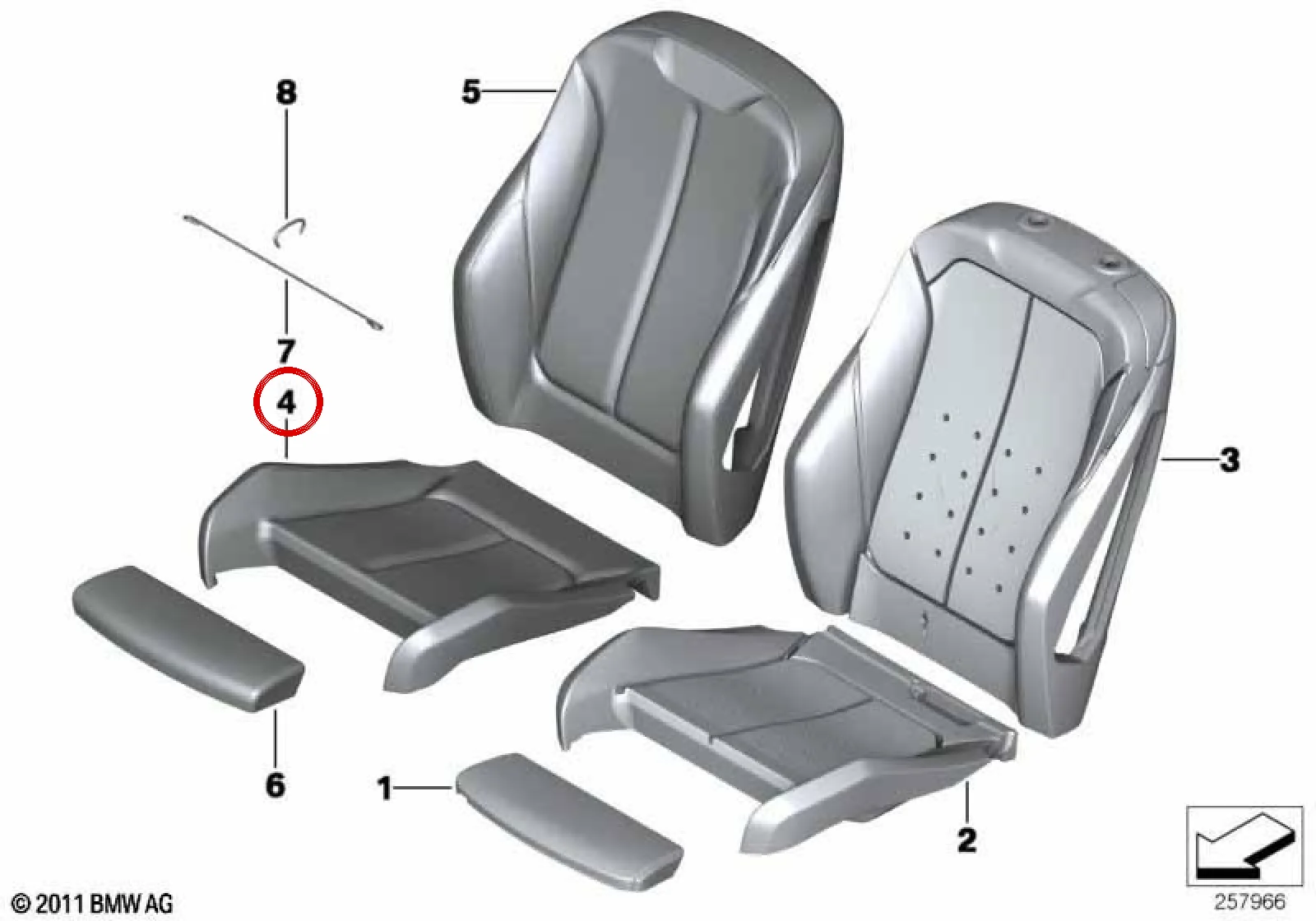 BMW F31 F34 F36 Spor Koltuk Deri Kılıfı Veneto Bej 52108494894