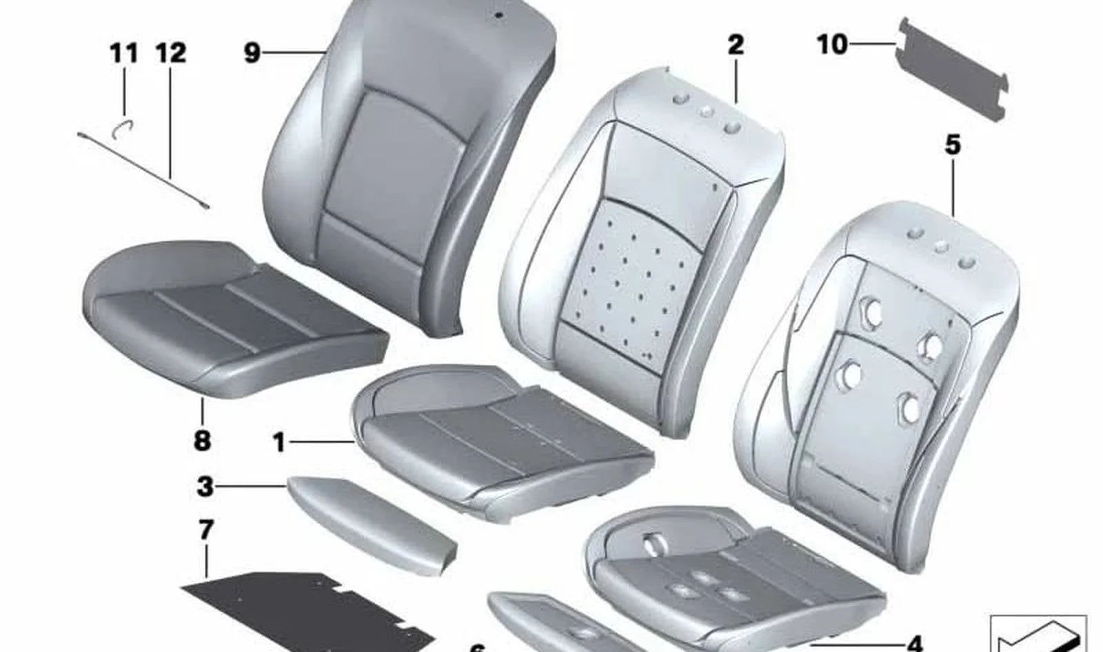 BMW F01 F02 F04 F07… Aktif Konfor Koltuk Süngeri 52109149094