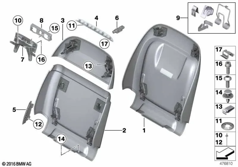 BMW F01 F02 F04 F07… Konfor Koltuk LED Ara Parçası Veneto Bej 52109180210