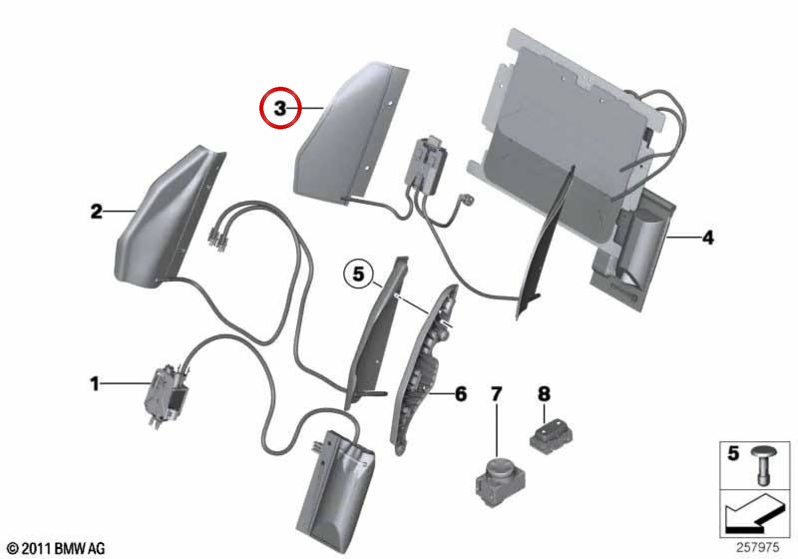 BMW F20 F21 F22 F23… Valfli Sırtlık Genişlik Ayar Ünitesi 52109891412